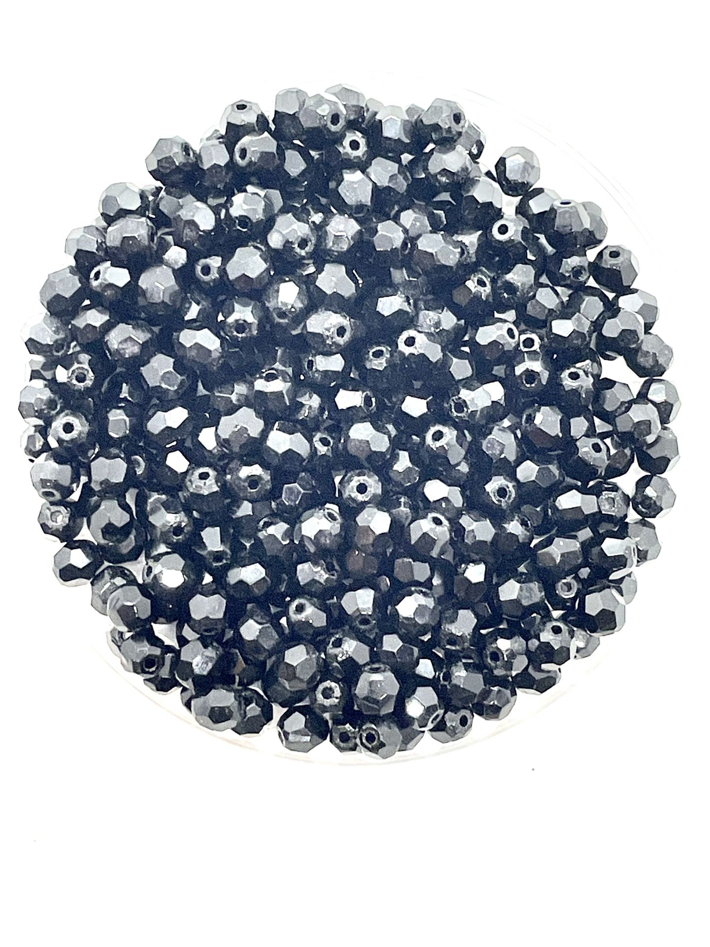 187 Jet Quartz Beads