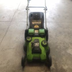 Greenworks 40 Volt 20” Twin Force Lawn Mower