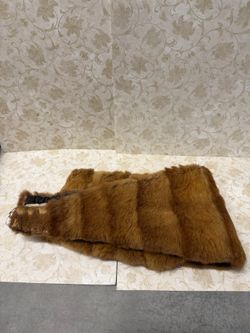 Small vintage Chinese mink fur stole wrap shawl