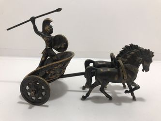 Roman Gladiator With Chariot Vintage