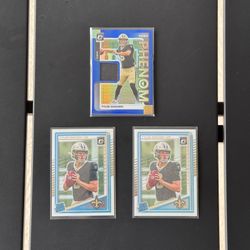 2025 Panini Donruss Optic Tyler Shough Rookie Phenom Jerseys Blue Hyper Saints