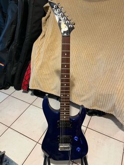 guitar jackson azul intenso hermosa exelente sonido