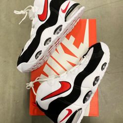 Nike Air Max Uptempo 95 White And Red 