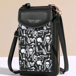 BRAND NEW SKELETON CROSS BODY WALLET