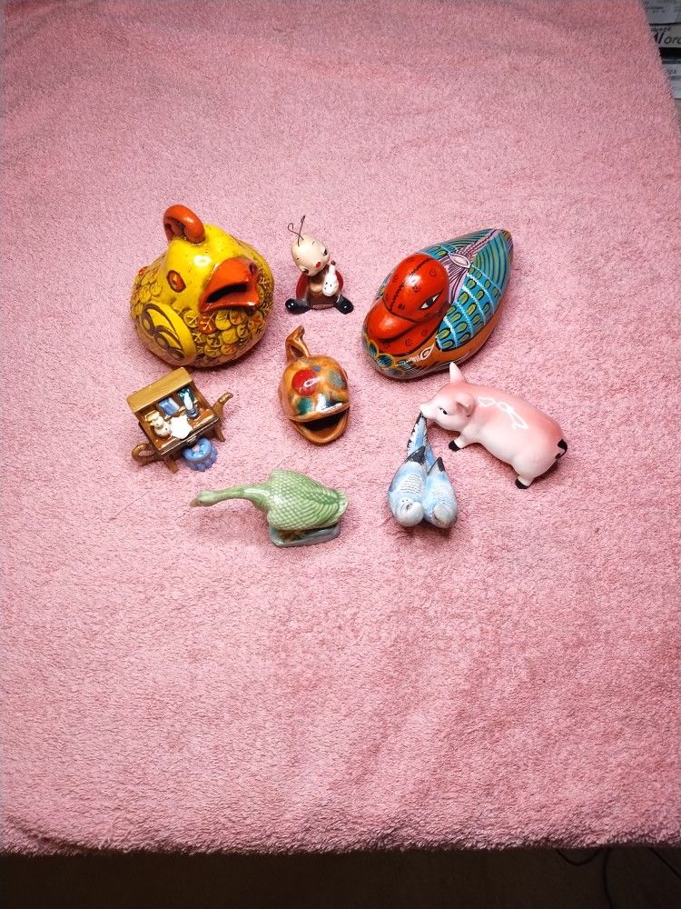 Whimsy Ceramic Figure Lot