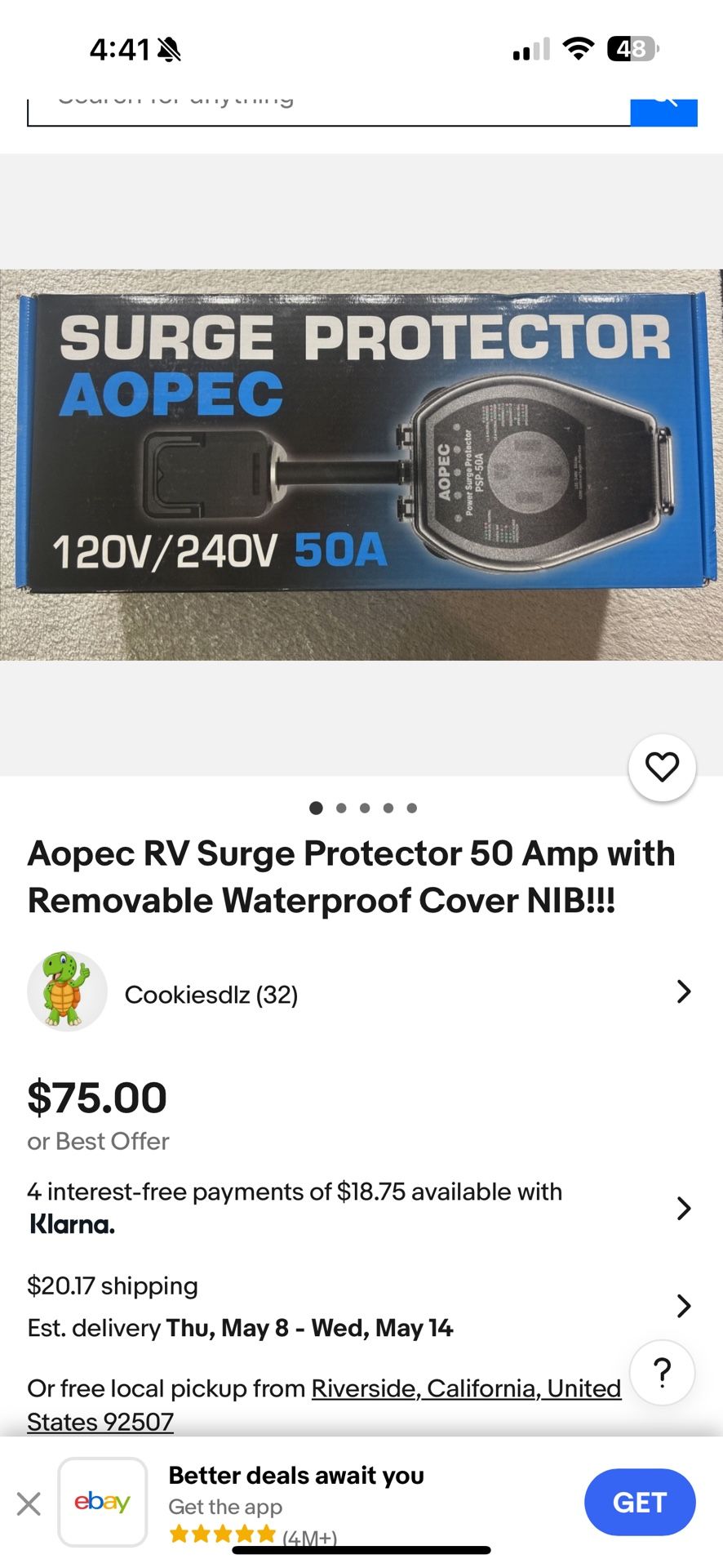 AOPEC RV Surge Protector