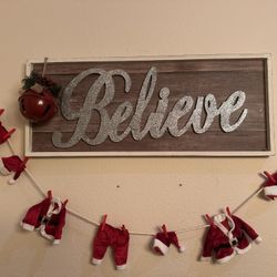 Believe Christmas Frame