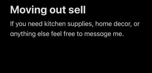 Moving sell
