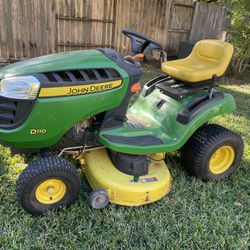 John Deere 42” Riding Lawn Mower D110