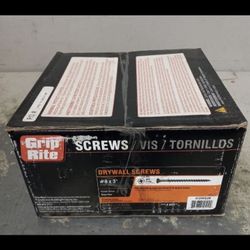 2,000 Count DRYWALL SCREWS #8 X 3" GRIP RITE BOX Gypsum Board to Wood Studs Vis tornillos 3cdws2m  Grip-Rite 3CDWS2M No. 8 x 3 in. L Phillips Drywall 