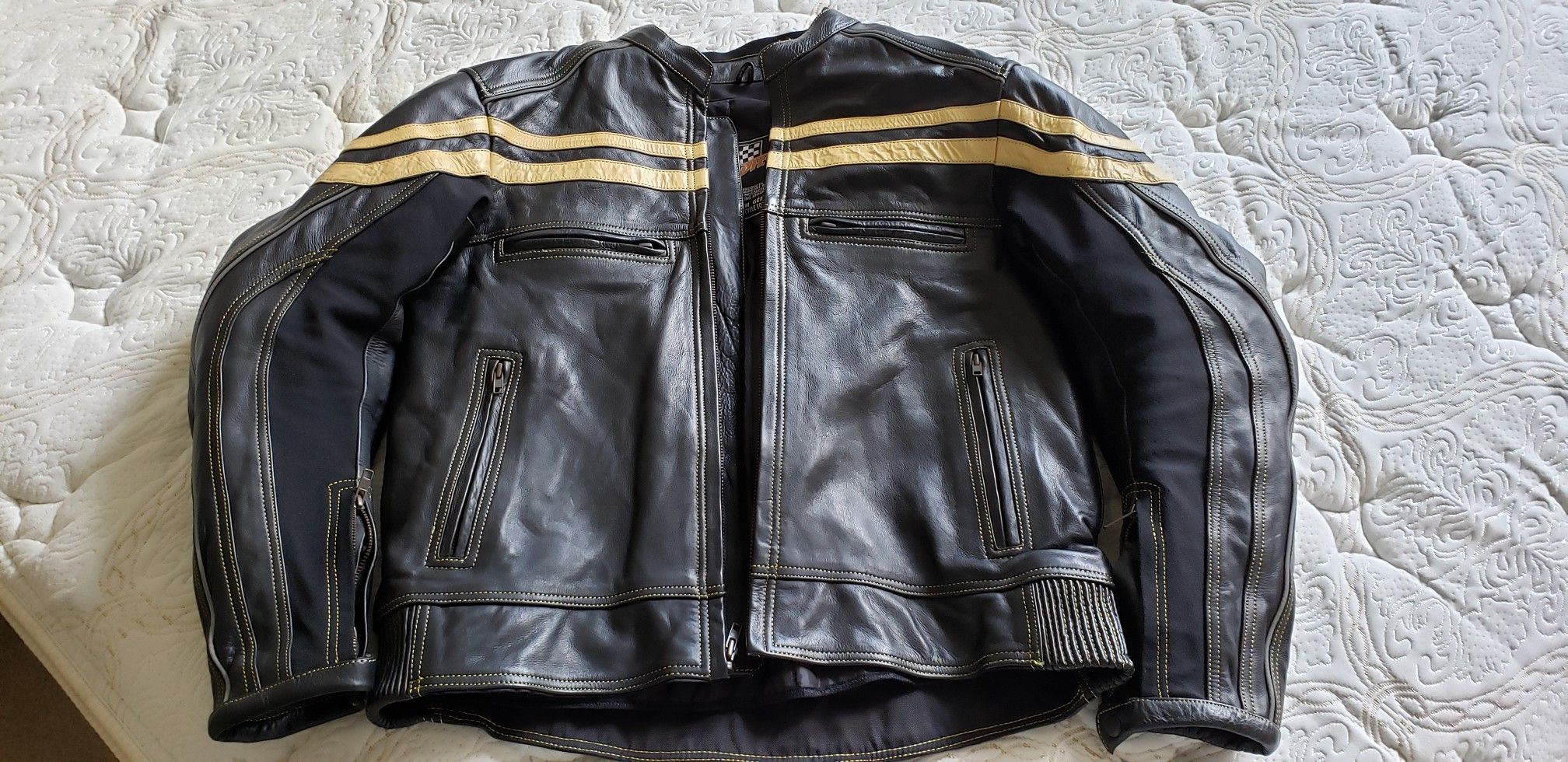 6th Gear Leather Motorcycle Jacket XL-48