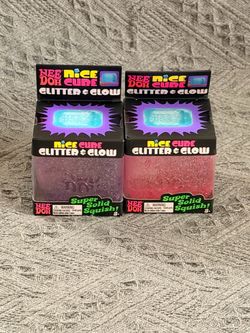 Nee Doh Nice Cube Glitter & Glow 2-Pack $15 Each