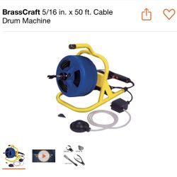 BrassCraft 5/16 in. x 50 ft. Cable Drum Machine