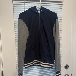 American eagle Medium navy blue zipper sweater jacket