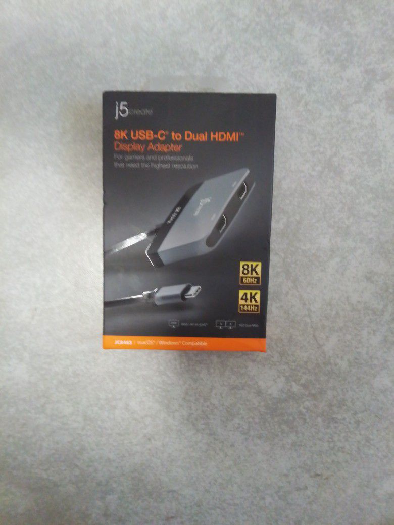 J5 8k USB-C DUAL HDMI