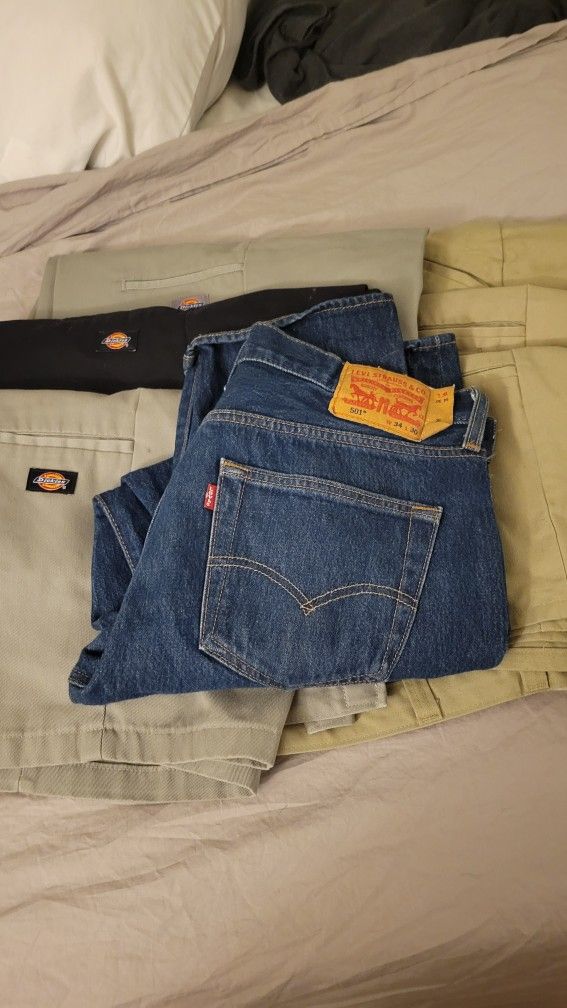 Dickie Shorts And A Pair Of Levi 501s