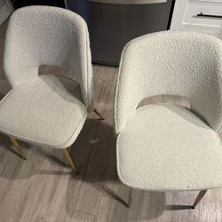 Set of 4 Modern Upholstered Dining Chairs