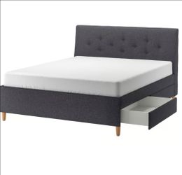 IDANAS Upholstered King Bed