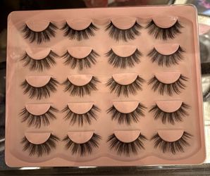 10 pairs eyelashes