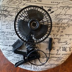 12volt Adaptor Fan ( black) 