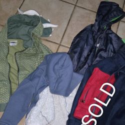 5 Toddler Boy Jackets $6 Each