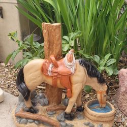 Ceramic Horse Drinking Water 