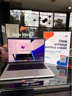 MacBook Pro 14” M1 Pro Chip 16GB RAM 512SSD! 100% battery ! 90 Day warranty! We offer financing.
