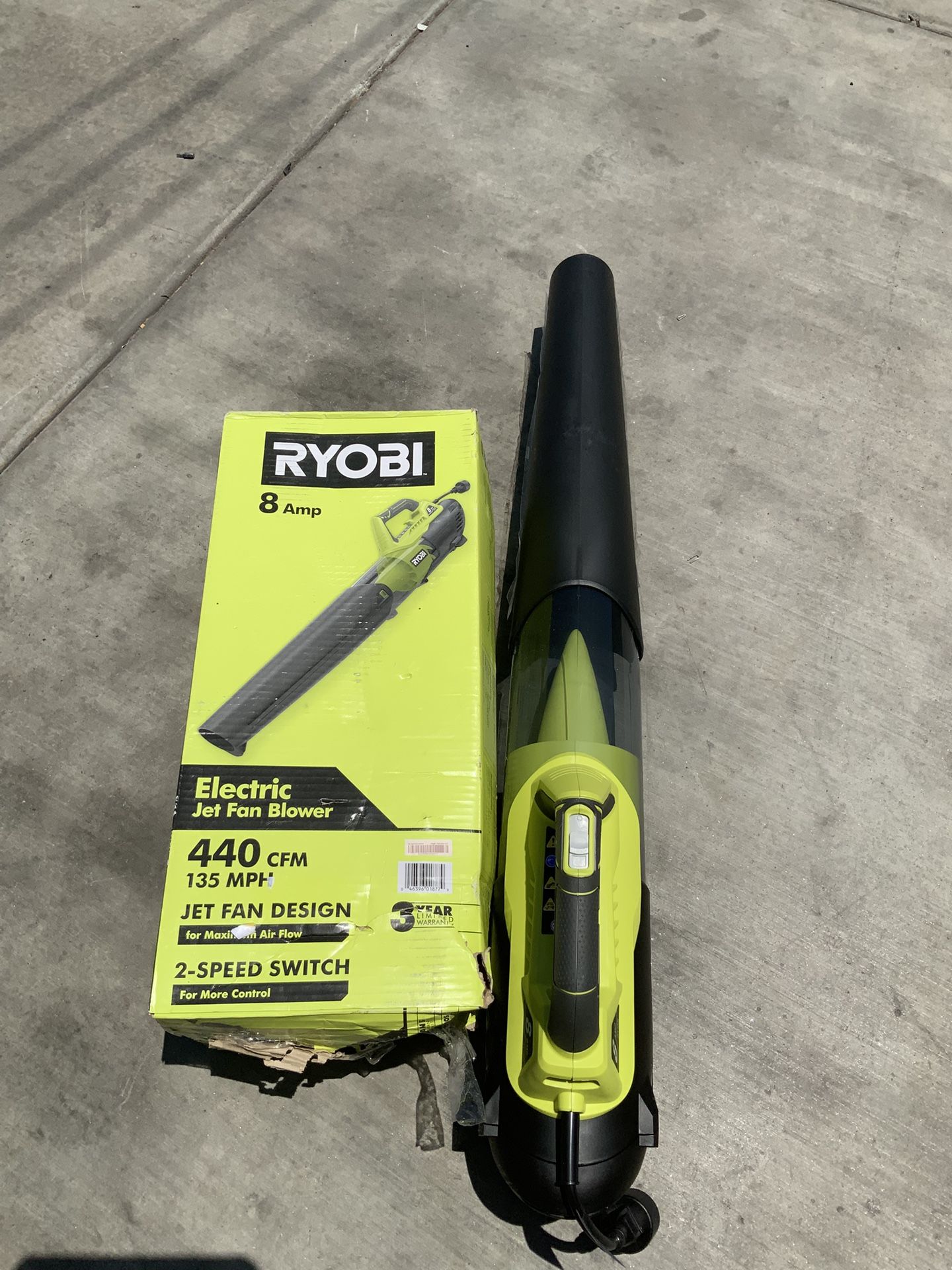 Ryobi Electric Jet Fan Blower