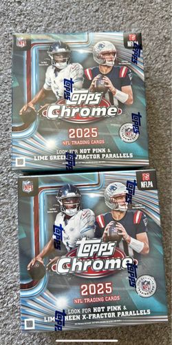 Two 2025 Topps Chrome mega boxes