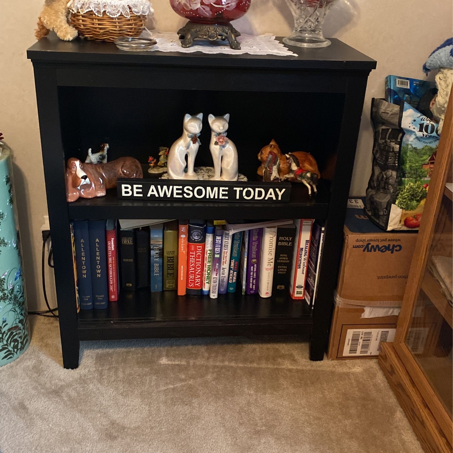 Black Heavy Bookcase 