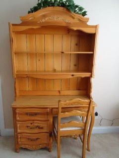 Desk With Chair And Removable Hutch