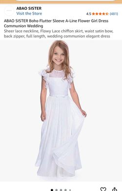 Brand new unopened Girl white dress