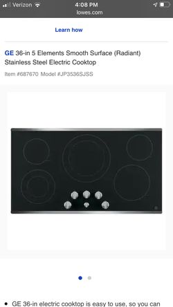 GE Cooktop