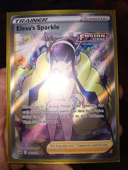 Pokémon Elesa's Sparkle Full Art Trainer Card