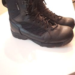 Expensive Gore Text  Black Leather Boots 200 Size 10 Men 