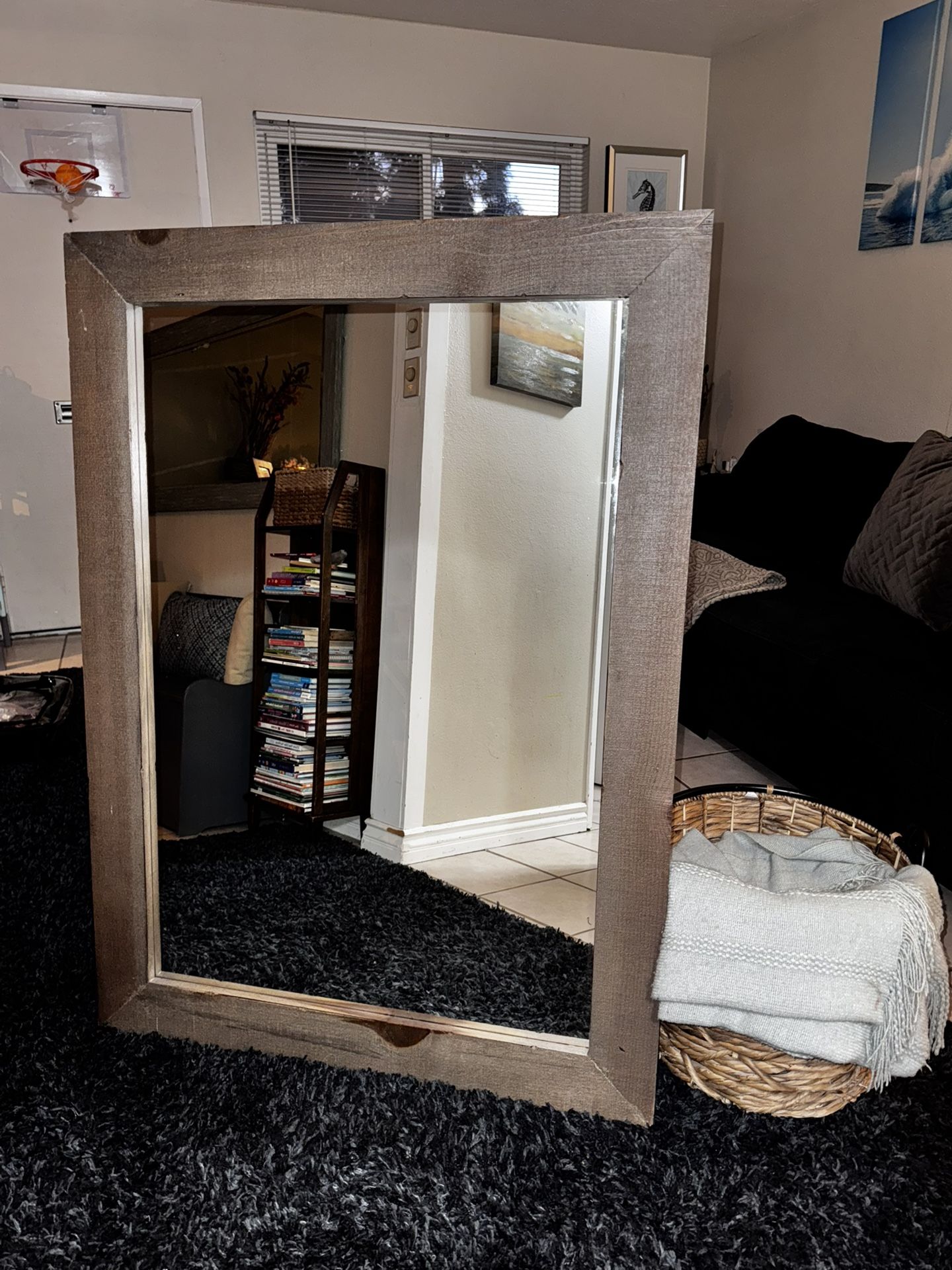 Largew wall mirror by progressive Furniture Inc. NEW asking $20 or best offer