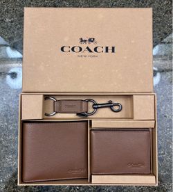 COACH men’s wallet collection gift box