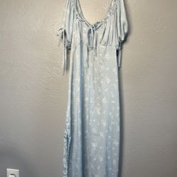 Floral Light Blue Pacsun Dress (S)