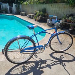 1980s Blue Schwinn Typhoon Cruiser