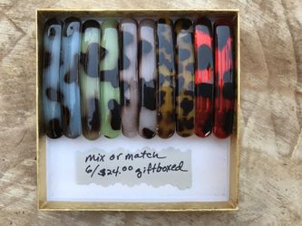Mix Or Match. Any 6 Barrettes For $24.   Gift Box Included