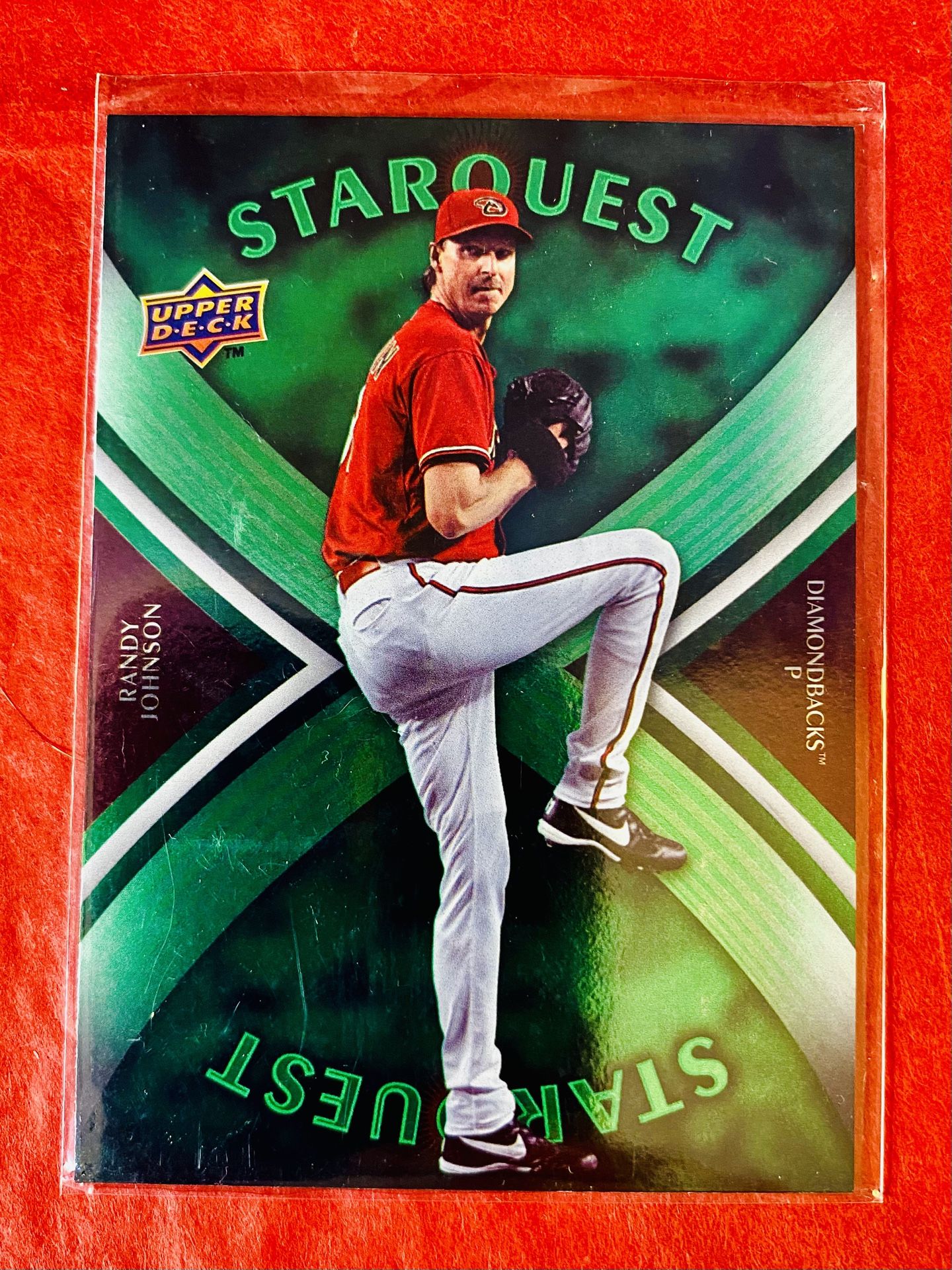 Randy Johnson 2008 Upper Deck First Edition Starquest Green Card