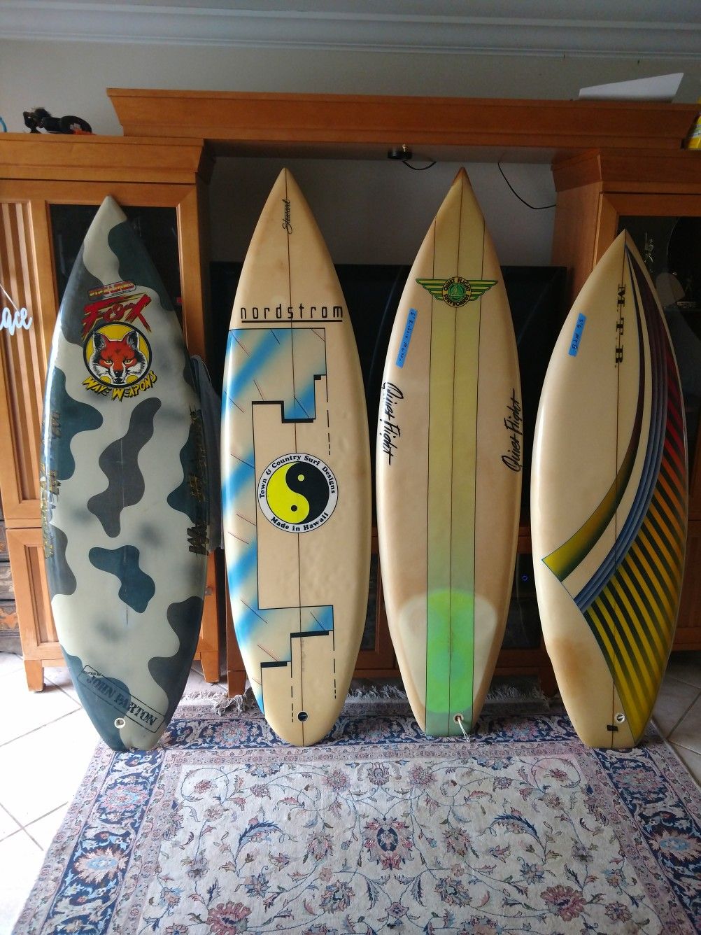 Surfboards. 1980s twin find. Sold the fox