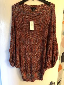 New wit tags kaktus poncho sweater L