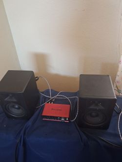 M audio speakers and focus rite interface