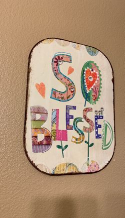 Metal sign from hobby lobby