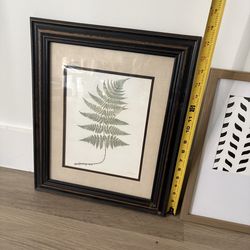 Framed picture with glass