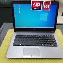 FAST!! FAST!! 14" HP A10 QUAD-CORE!! 8GB RAM!! Laptop Computer + GOOD BATTERY!!