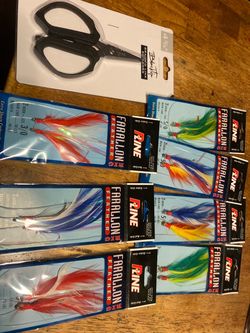 Fishing 🎣 Salt Water Rock Cod Feathers & Scissors