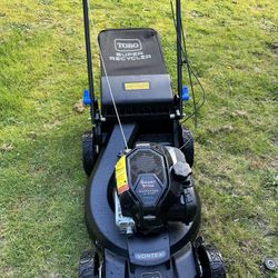 Newer Super Toro Self Propelled Lawnmower Only Used Twice 