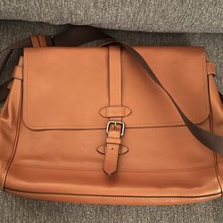 Genuine Coach Leather Laptop / Side Bag